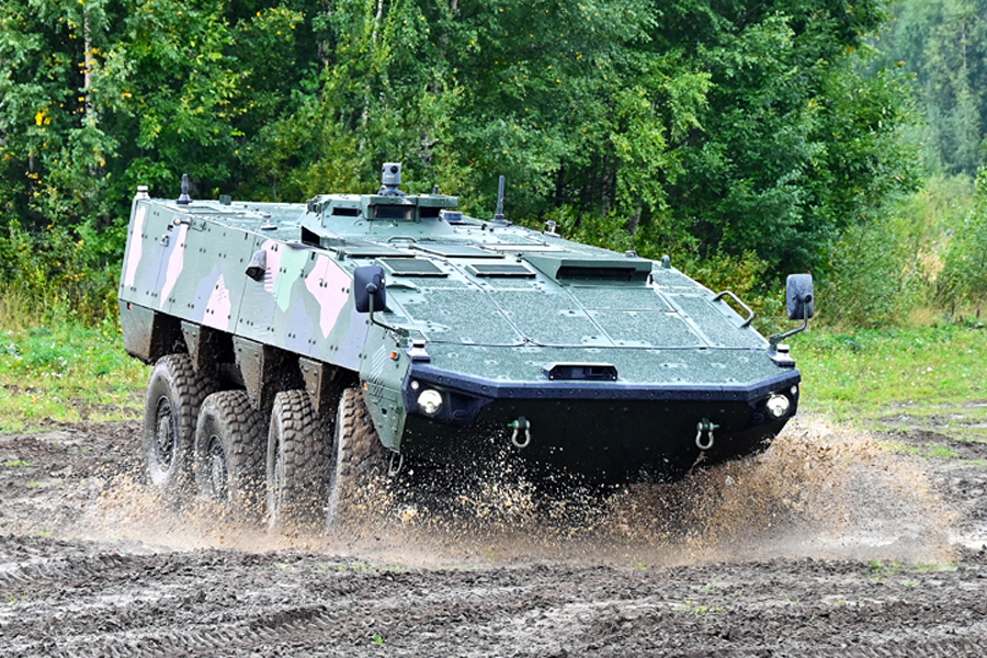 Photo: joint-forces.com Patria Remotely Operates AMV Armored Vehicle in Finland from Tokyo